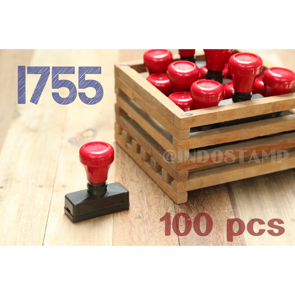 

gagang stempel 1755 100pcs flash stamp 17mm 55mm original indostamp murah