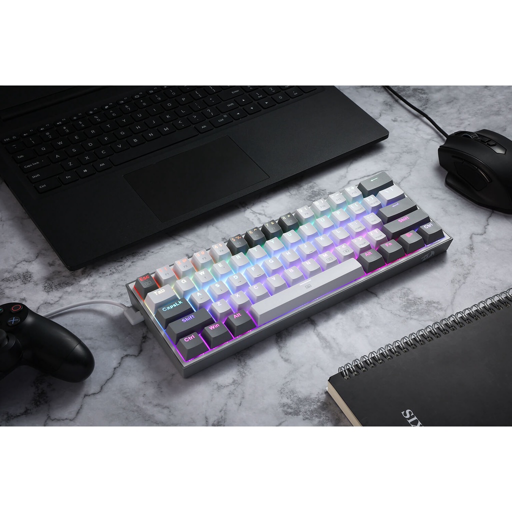 Keyboard Gaming Mechanical 60% RGB REDRAGON FIZZ K617RGB K617 RGB 60% Mechanical Gaming Keyboard