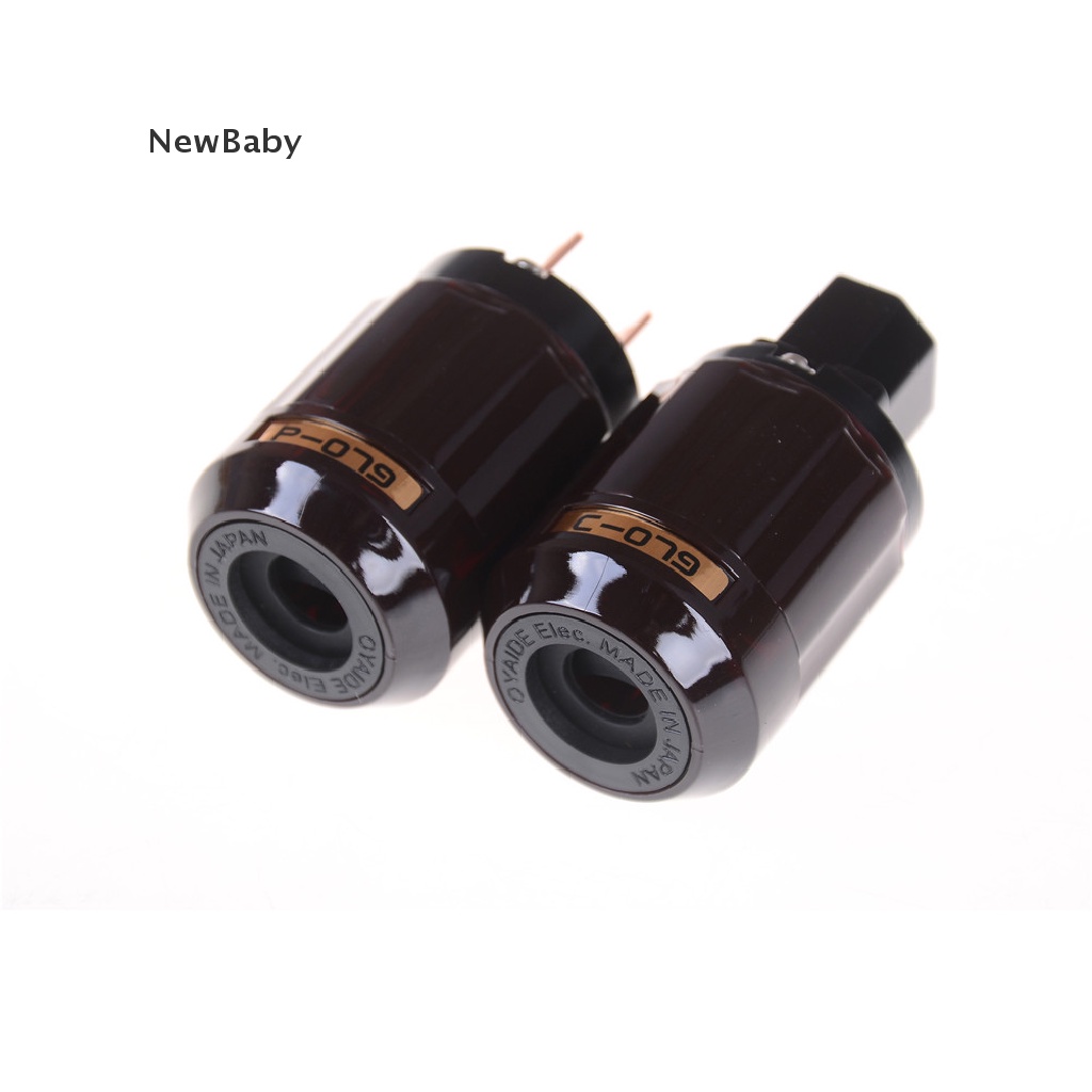 Konektor Power plug Audio C-079 IEC Female P-079 Male US Lapis Emas DIY