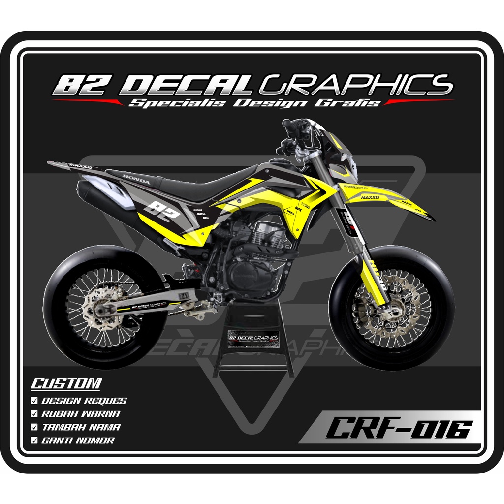 Decal sticker CRF Supermoto keren
