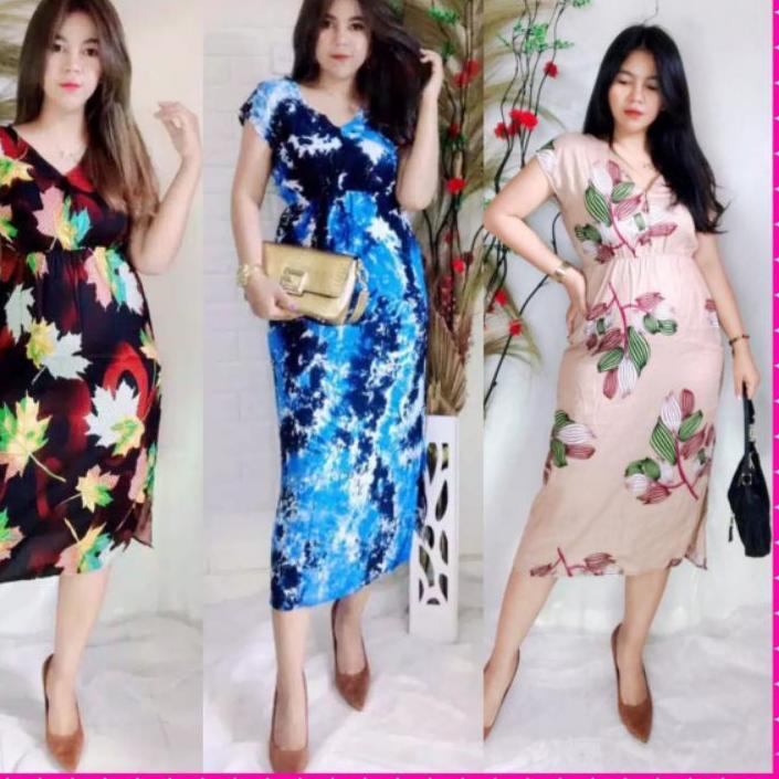 [Langsung kirim] SET257.☛ DASTER BALI MANOHARA MURAH MOTIF AKAR TIE DYE PANJANG BAJU TIDUR KEKINIAN