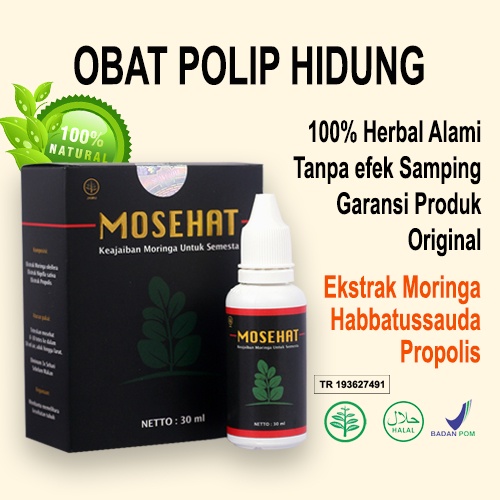 OBAT POLIP HIDUNG Dan Tidur Mendengkur Herbal Mosehat