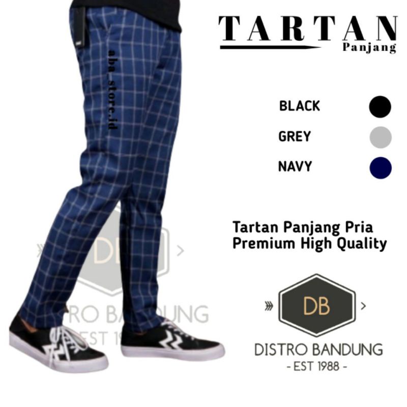 (NEW) Celana Pria Panjang Celana Chino Tartan Pria Tartan Pants CelanaTartan Pria Celana Motif Kotak