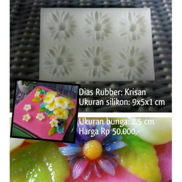 Cetakan Silikon Bunga Krisan Shopee Indonesia