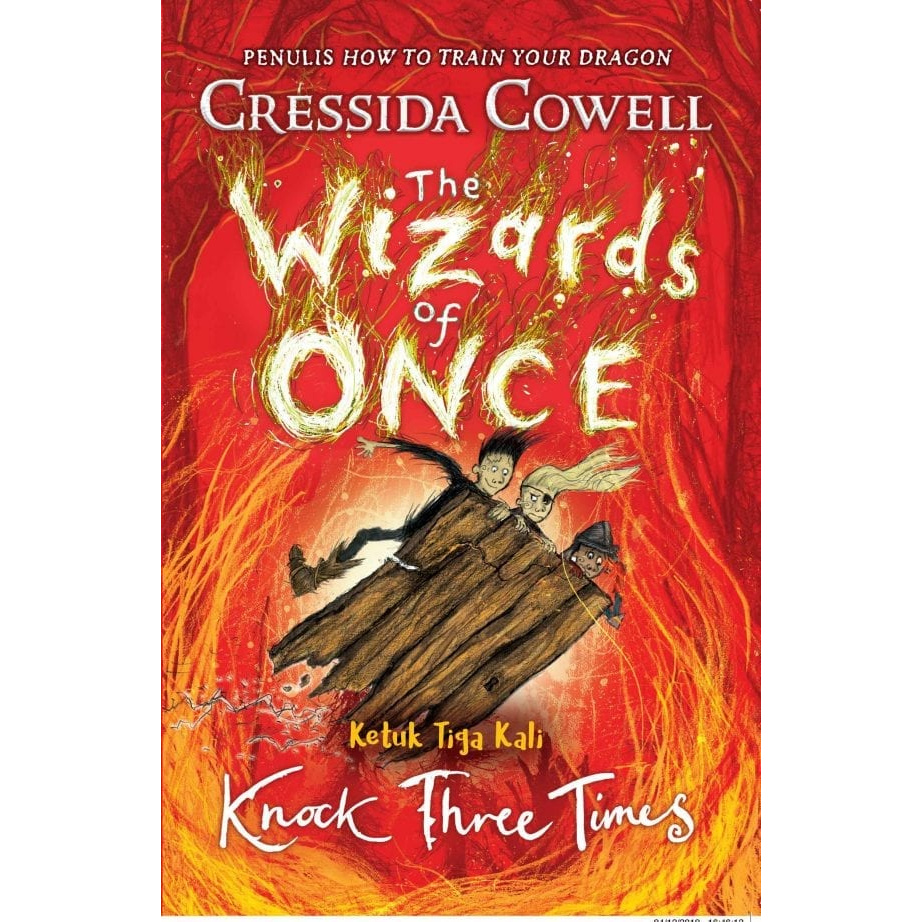 NOVEL FANTASI REMAJA THE WIZARD OF ONCE KNOCK THREE TIMES - CRESSIDA COWELL
