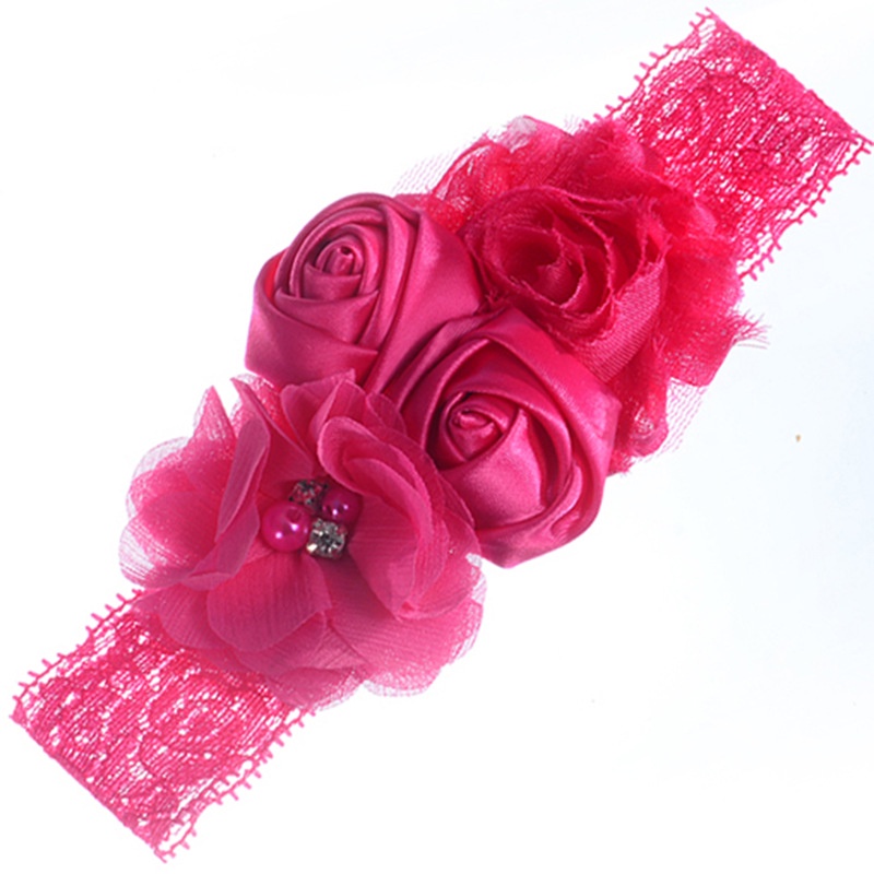 D58 Bandana bayi / headband bayi mixed flowers