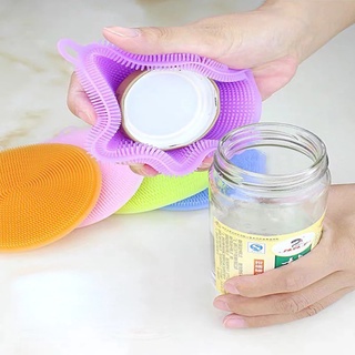 MurmerOfficial R668 SPON SILIKON CUCI PIRING BULAT SERBAGUNA SIKAT PEMBERSIH SPONGE SILICONE BRUSH FOOD GRADE MULTIFUNGS