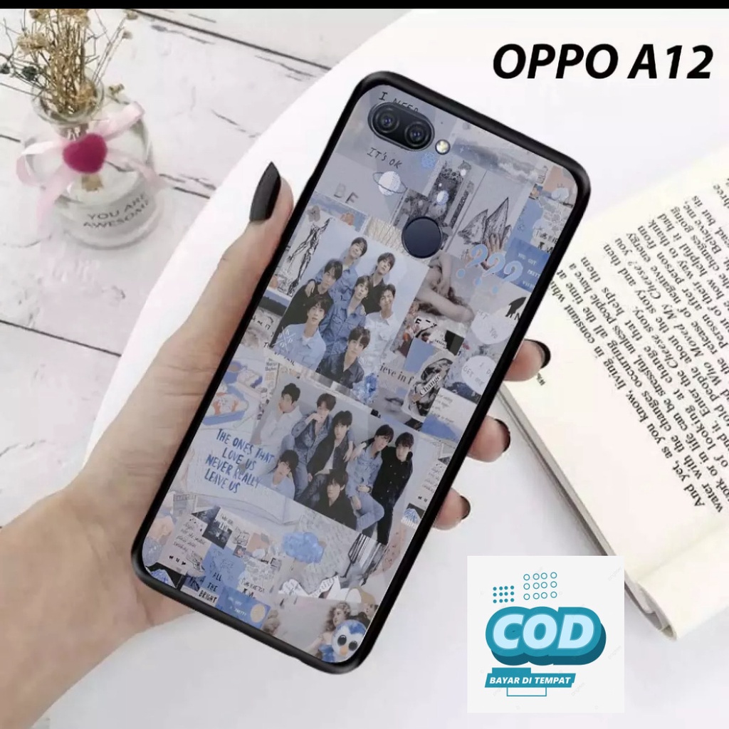 ACASTO Case Oppo A3s/ A5s/ A7/ A12/ A11k motif BTS K-pop art semua tipe HP