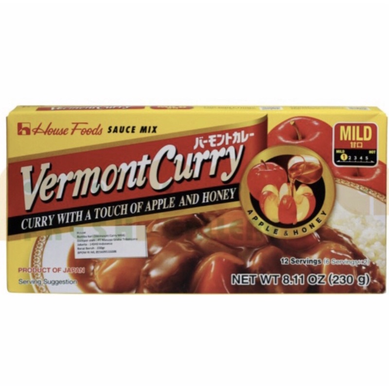 

BIG SALE EXPIRED NOVEMBER 2024 HOUSE VERMONT CURRY 230g CURRY JEPANG - MILD
