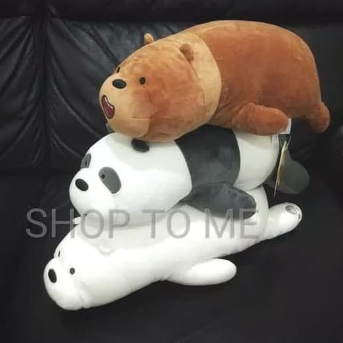 Boneka Miniso We Bare Bear Lying Position - panda