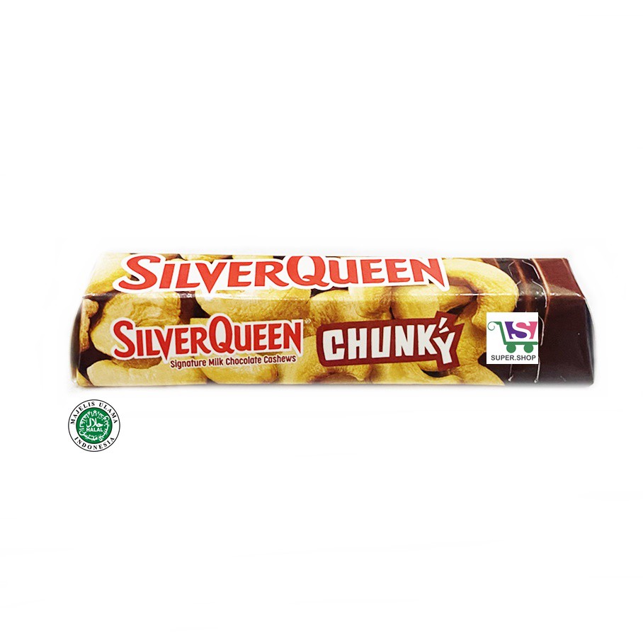Silver Queen Chunky Bar 30 Gram Almond / Cashew Eceran / Satuan