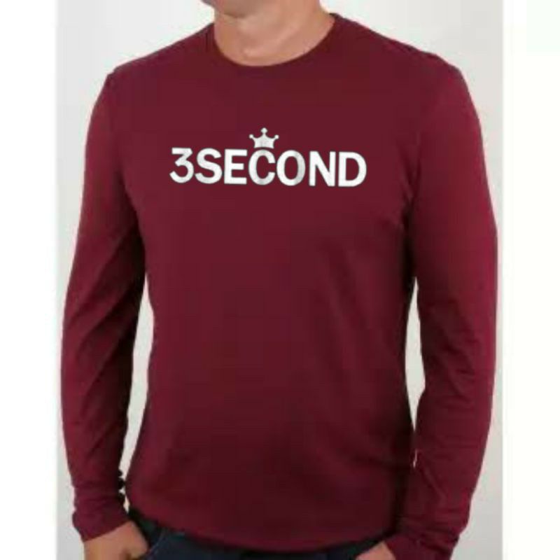 TSHIRT - T SHIRT - KAOS LENGAN PANJANG - 3SECOND - THREE SECOND