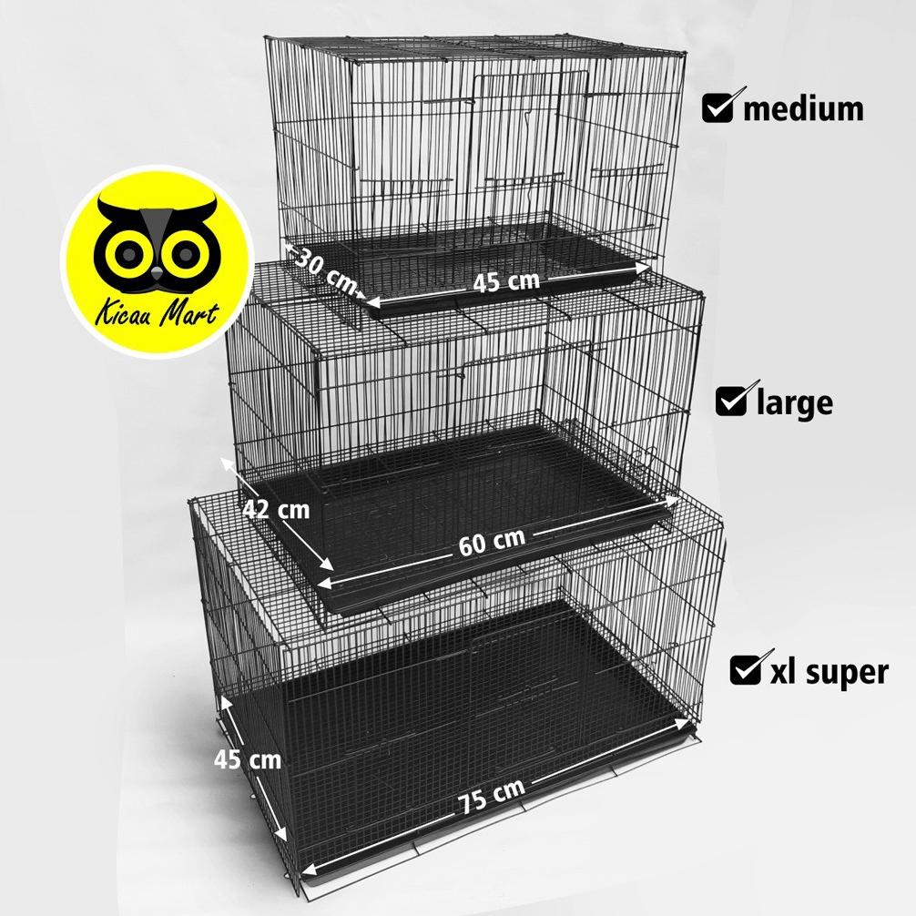 Kandang Hewan Sangkar Umbaran Kandang Burung Ternak Lovebird Kenari Parkit Finch Size L Large Kdlaw