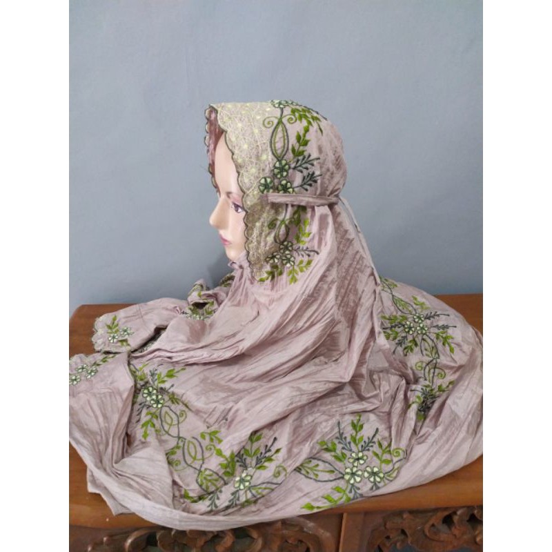Mukena Terusan Dewasa //  Bahan Parasut Tebal