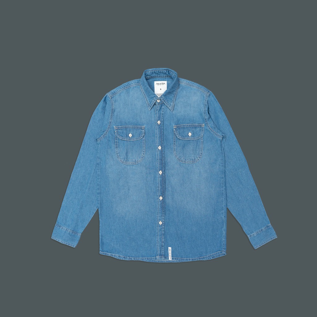 

Jimmy and Martin – Chambray Work Shirt Long Sleeve - 3028