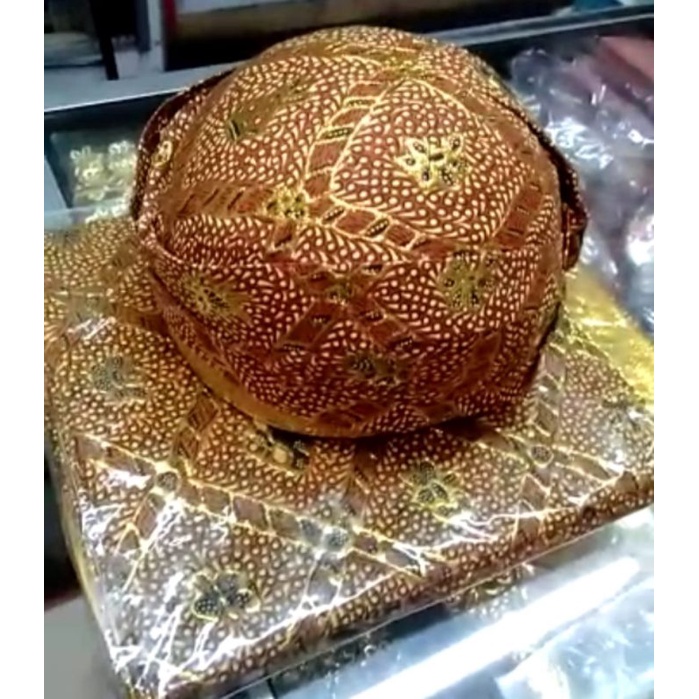Setelan Kain Jarik Pengantin Set Blangkon Solo Prodo Aneka Motif