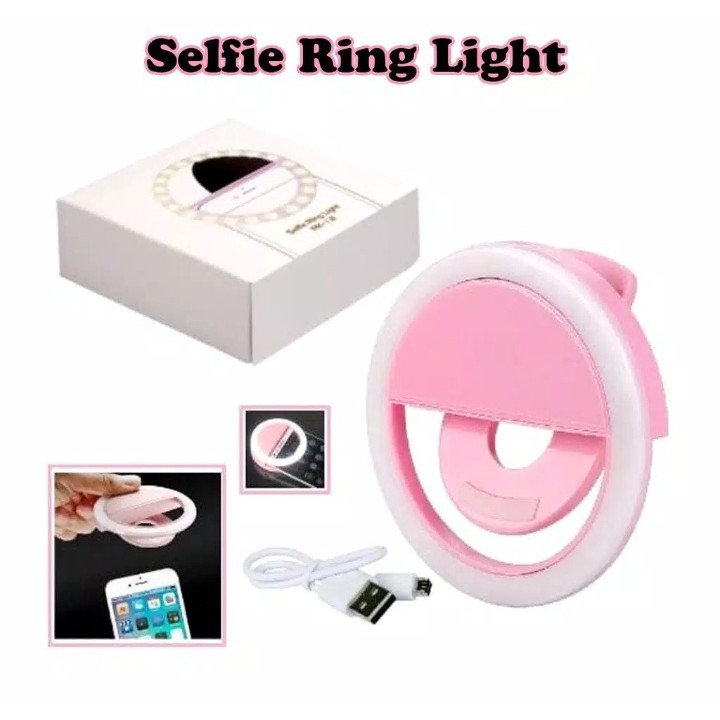 Ring Light Selfie LED / Ring light Lampu Selfie Bulat untuk hp / Kabel Charger Micro Usb charm eyes sg 11