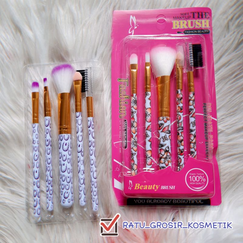 [PER PACK] KUAS BRUSH SET PROFESIONAL QUALITY 5IN1