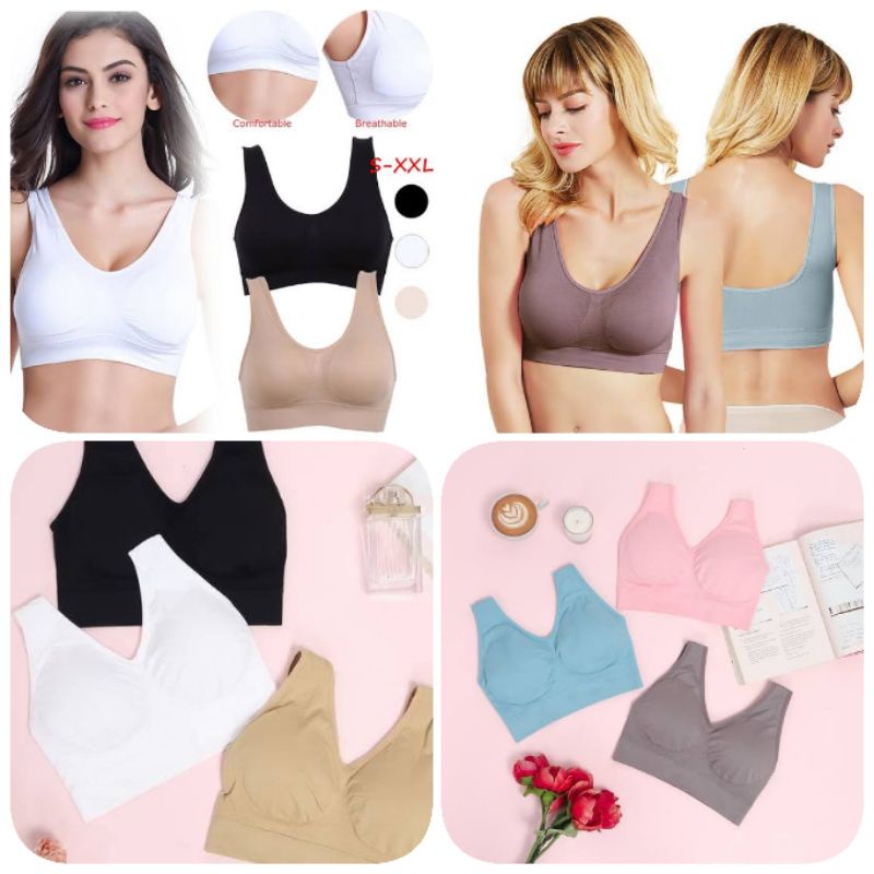 GENNIE SEAMLESS PUSH UP SPORT BRA JAPAN HIGH QUALITY PER BOX ISI 3