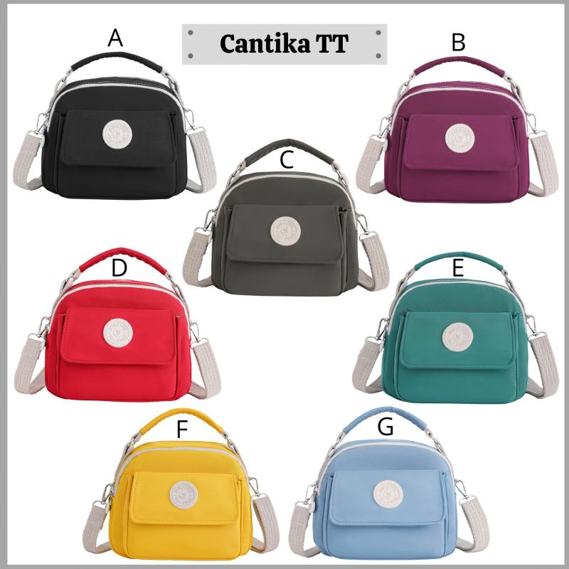 Tas Selempang Tenteng Polos Kecil Wanita 2 Fungsi Yuesite Cantika TT Original