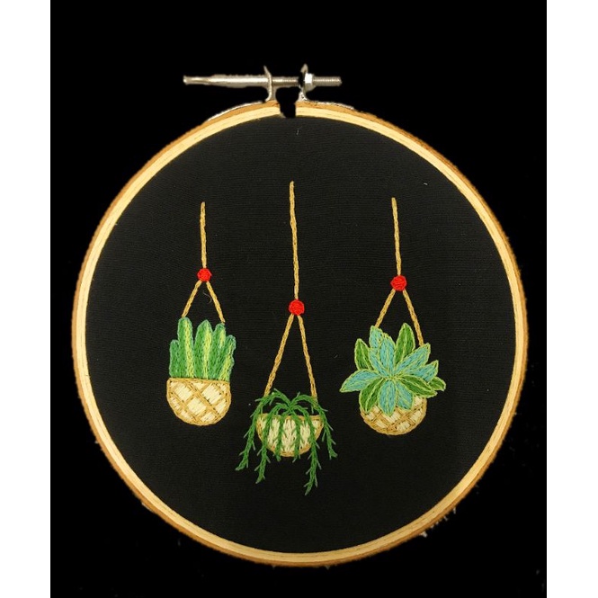 Embroidery Kit Cactus - Perlengkapan Sulam Lengkap Murah