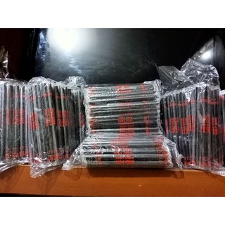 SEDOTAN PLASTIK HITAM 12MM 18CM 100PCS Sedotan Bubble Boba Cochoc