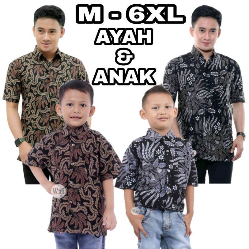 batik pria jumbo lengan pendek ukuran M L XL XXL XXXL 4XL 5XL 6XL