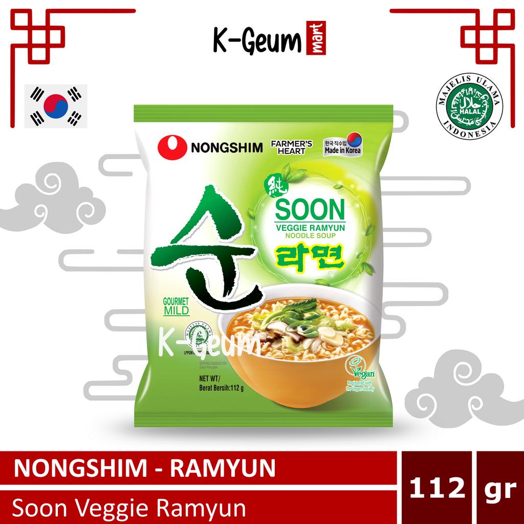 

Nongshim Soon Veggie Ramyun Mie Instant Korea Halal