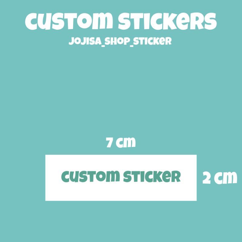 

custom sticker ukuran 7x2 murah | custom sticker label | custom sticker