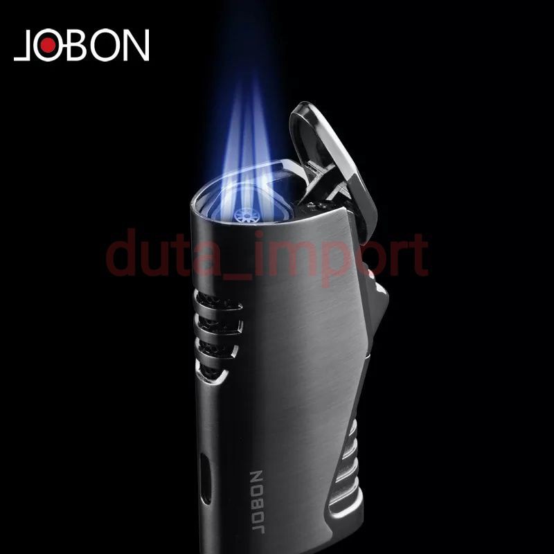 Korek api gas Jobon 3 jet fire refill/jobon lighter triple torch turbo Original Import