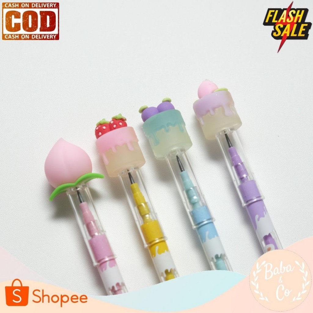 

PENSIL SUSUN CAKE PENSIL SUSUN LUCU UNIK MURAH PENSIL PELURU DESSERT CUPCAKE PEACH KUE BISA COD