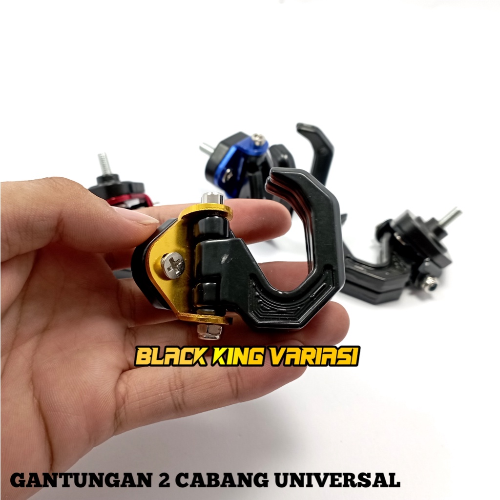 Gantungan Barang Motor Matic Cabang Full Besi Gantungan 2 Cabang Full CNC Universal Gantungan Model Cabang