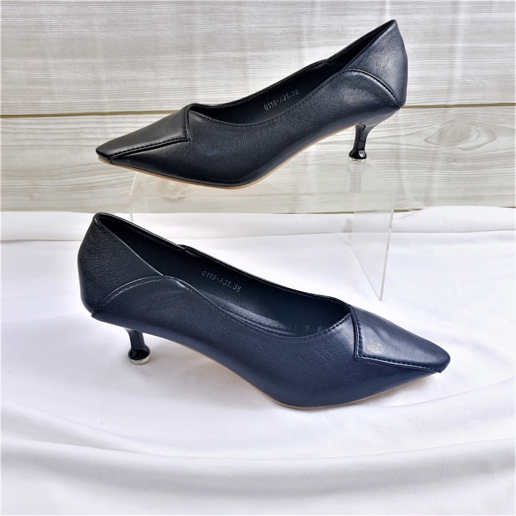 NORVID Sepatu Kitten Heels Formal kerja 0119-A31