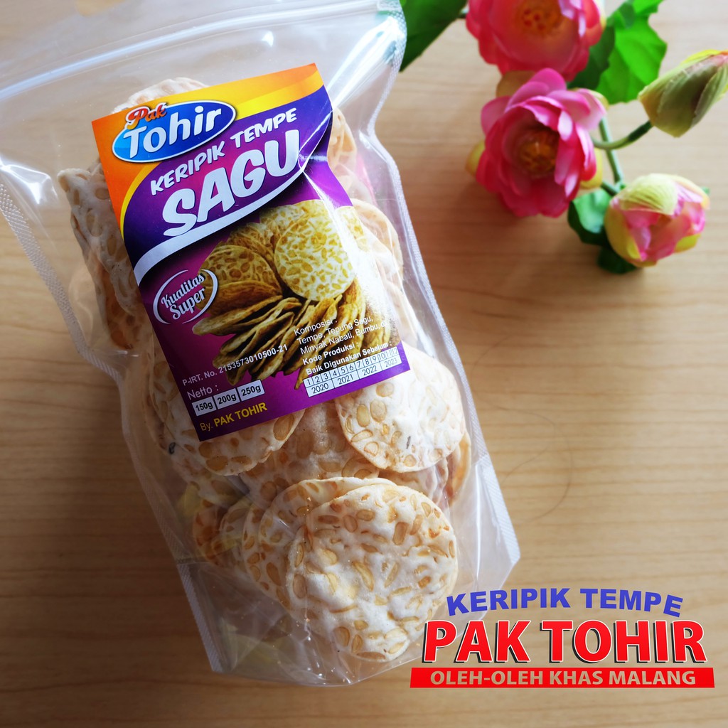 

Makanan ringan Khas Malang Keripik tempe sagu Pak Tohir 150 gr