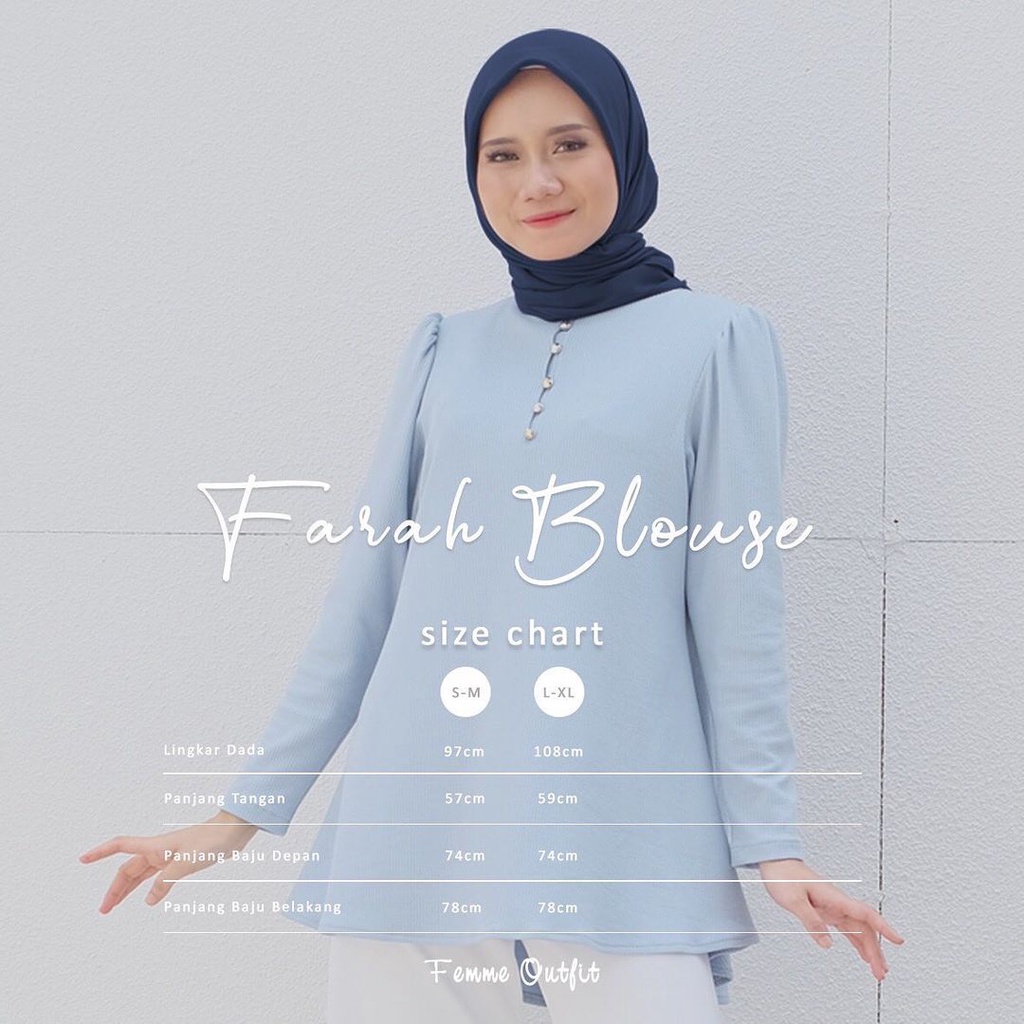 Femme Outfit - Farah Blouse (Blouse Wanita)-2