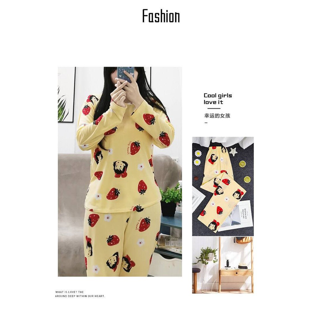 LOVE FASHION - Piyama import /baju tidur wanita / baju tidur / piyama import premium