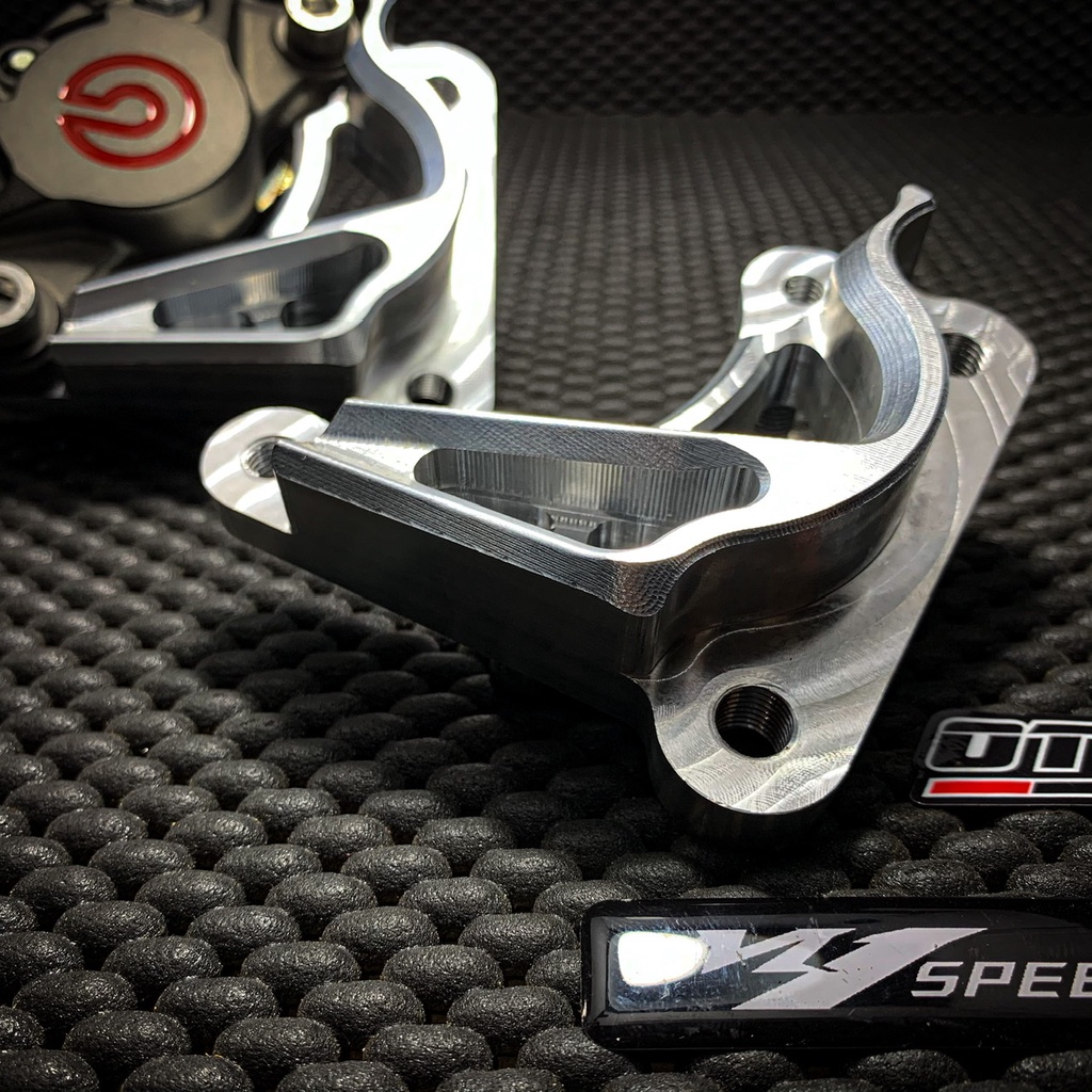 BREKET KALIPER 2P 2 P PISTON AXIAL ( Khusus Brembo -ktc ) DISC 260 300 MM JUPITER Z FIZR NOUVO 125Z 