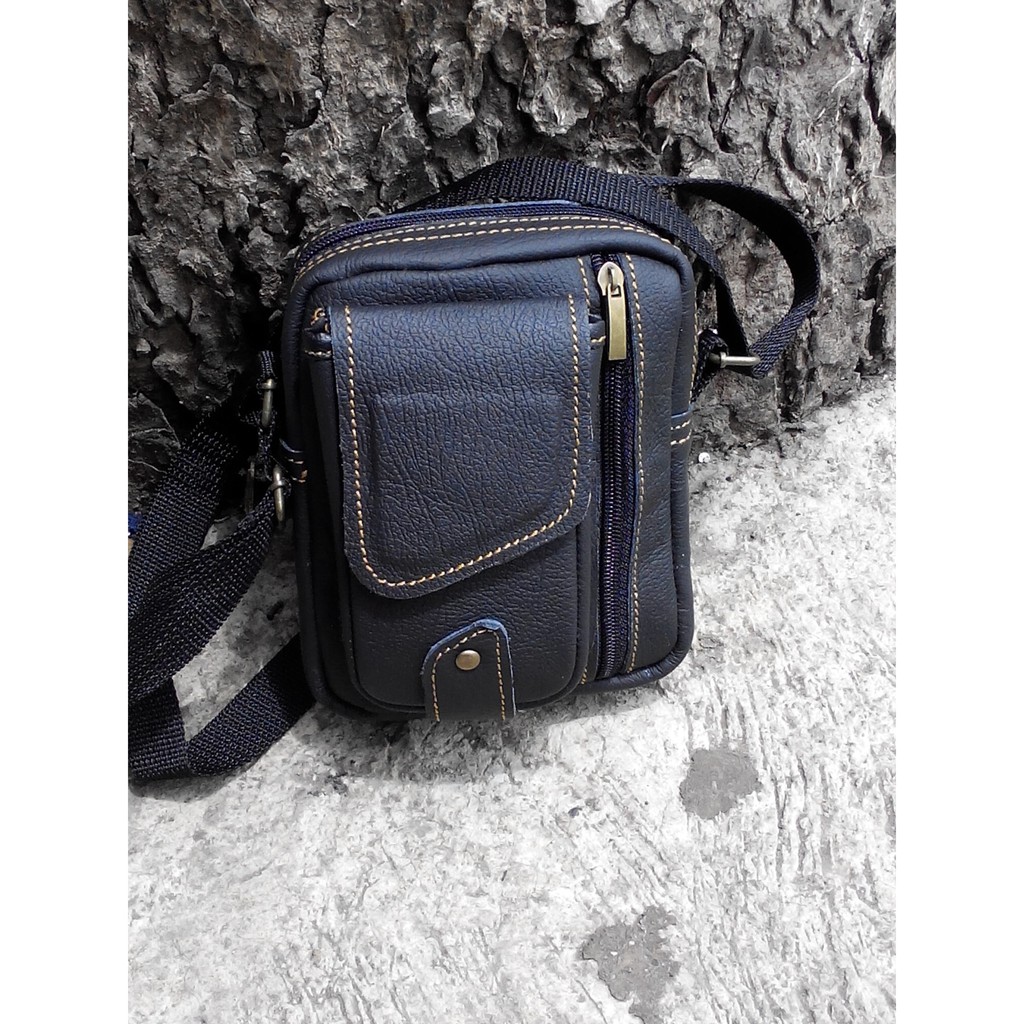 Tas Selempang Kulit Asli sapi, Tas Selempang Pria,Tas Selempang Kulit Asli