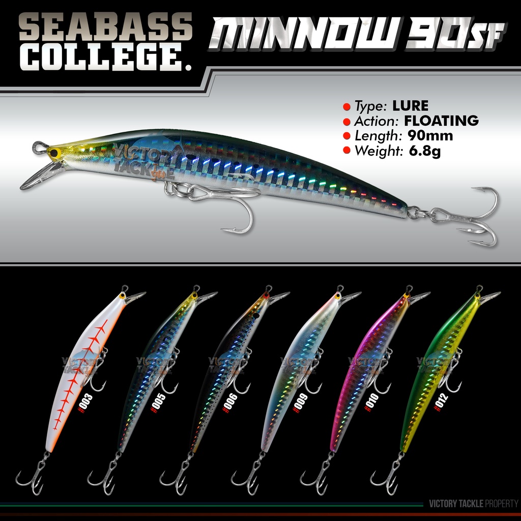 Umpan Pancing Lure TACKLE HOUSE TOPLINER MINNOW SEABASS COLLEGE 90 SF - 90 MM 6.8 GRAM | MINNOW