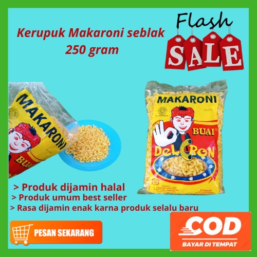 

Kerupuk Makaroni seblak 250 gram halal termurah