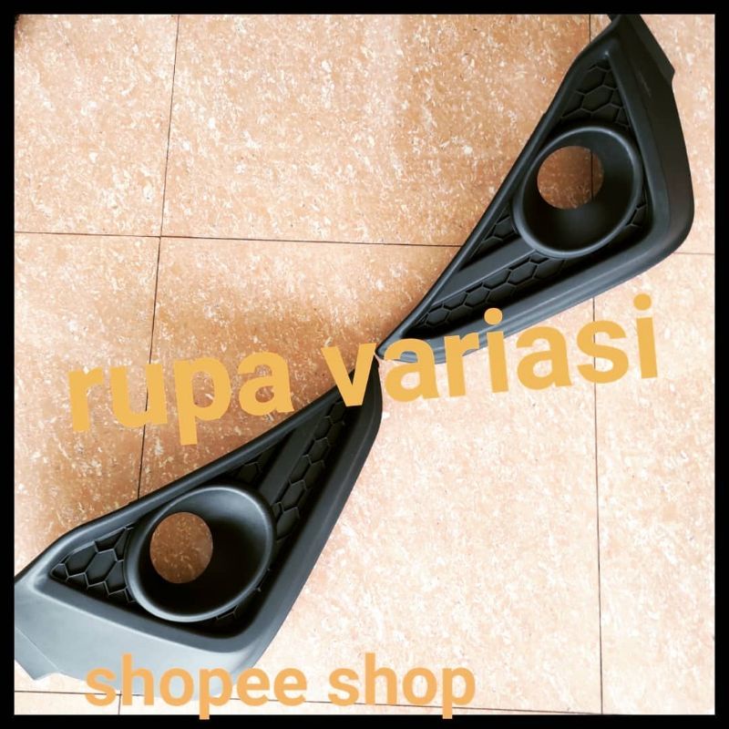 Ring COVER foglamp BUMPER DEPAN TOYOTA all new RUSH 2018 SAMPAI 2021 + garnish CROME tipe g trd 2020 2019