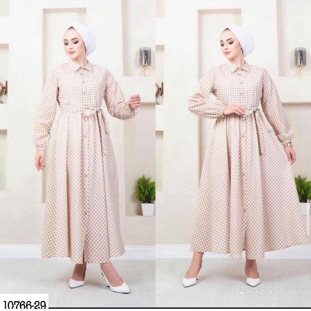 PCS MAXY EMIRA KOTAK FASION BUSANA PAKAIAN WANITA DRESS GAMIS MAXI KATUN MS