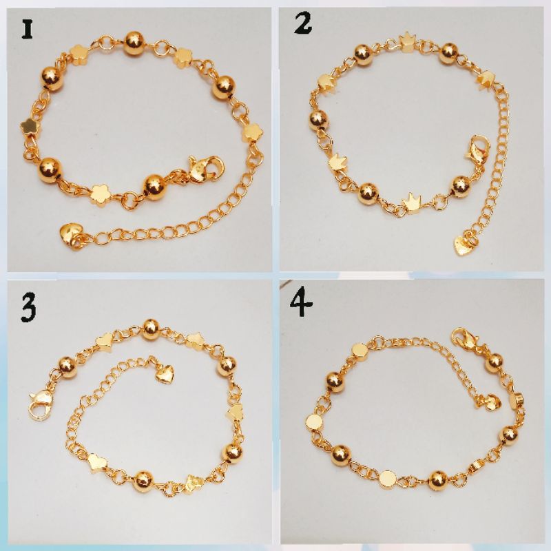 XAL-21.Gelang tangan wanita xuping berlapis emas uk18cm.