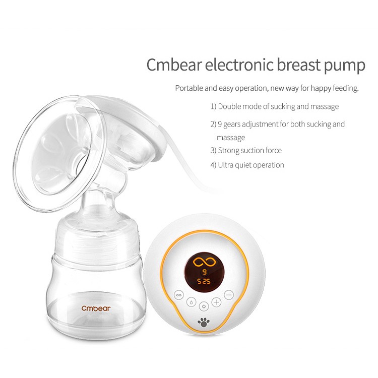 [ Rechargeable ] Cmbear Pompa ASI Elektrik / Single Electronic Breast Pump BPA Free ZRX-0611