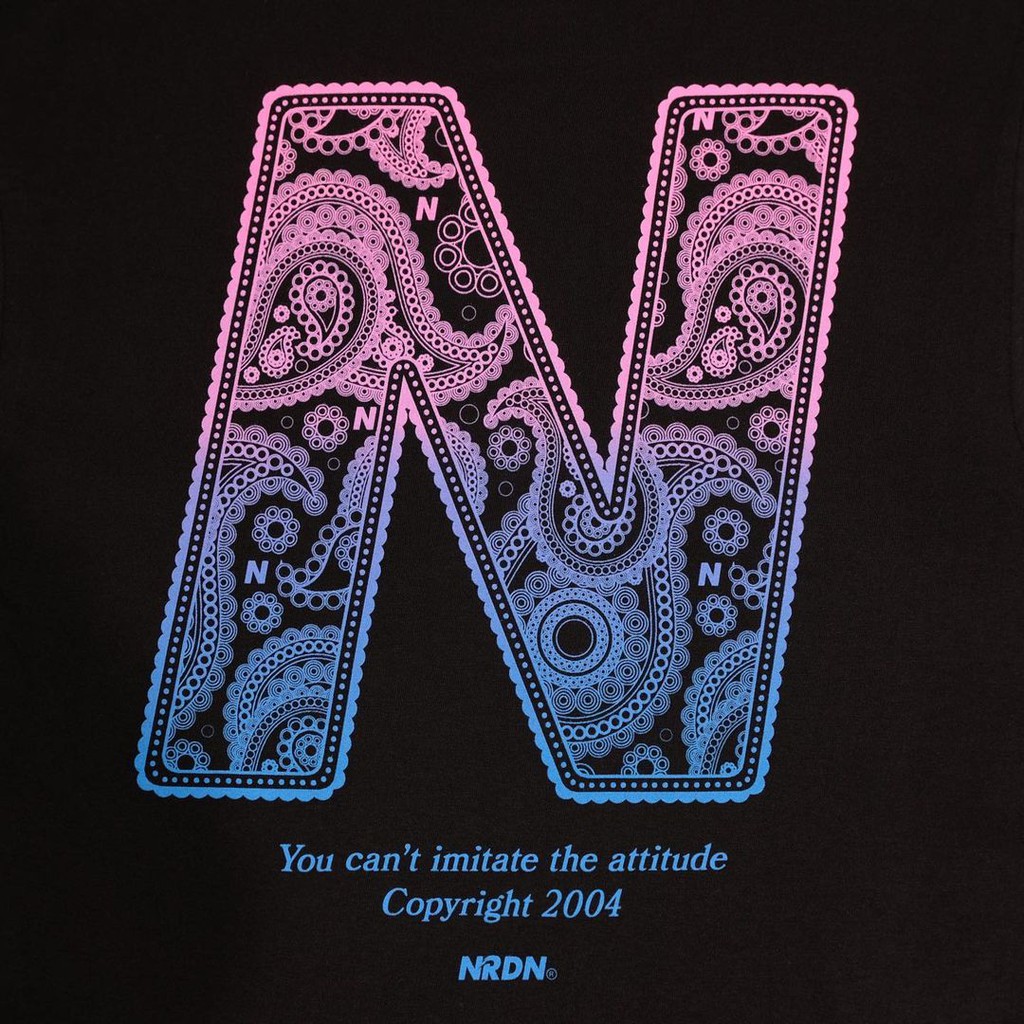 TSHIRT NRDN PAISLEY BLACK