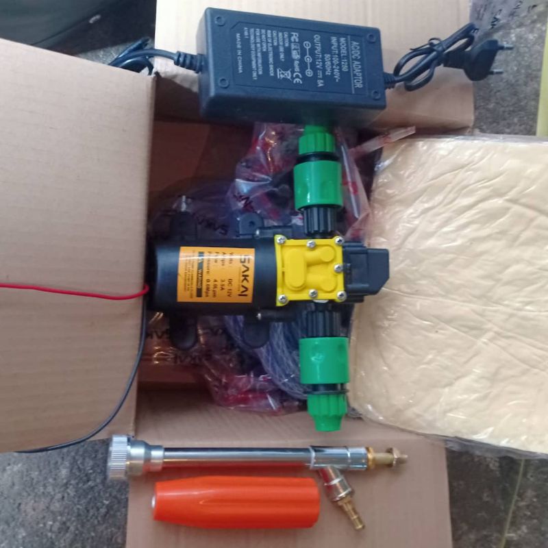 mesin cuci motor sakai lengkap