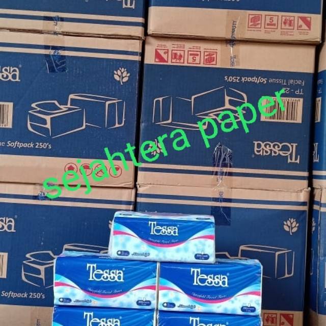 Tisu tissue tessa 250 sheet 2 ply 1 dus