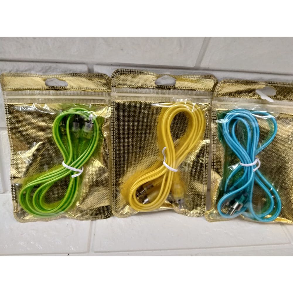 Kabel RCA Audio AUX  2In1 Kabel Pemutar Musik Aux To Rca