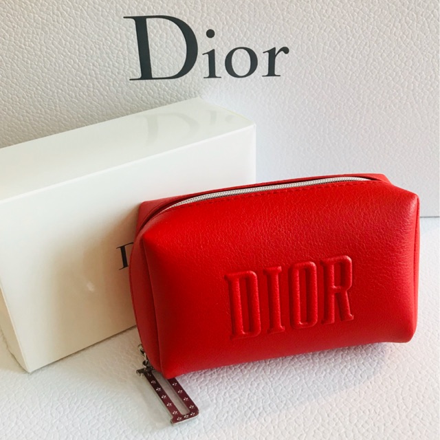 red dior purse