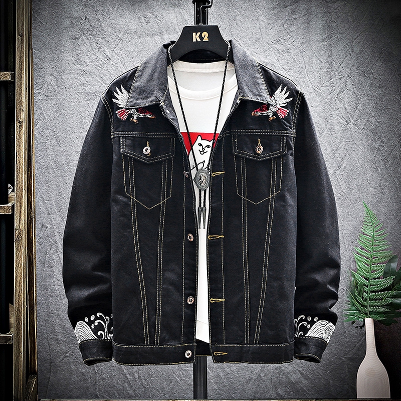 Jaket Denim Wanita Casual Versi Korea Motif Bordir Untuk Musim Gugur Jaket Denim Wanita Casual Versi Korea Motif Bordir Untuk Musim Gugur
